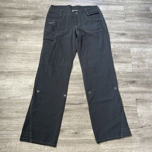 Kuhl Technical Roll-Up Pants Sz 6 Women’s Outdoor Hiking Capri Gray Stretch